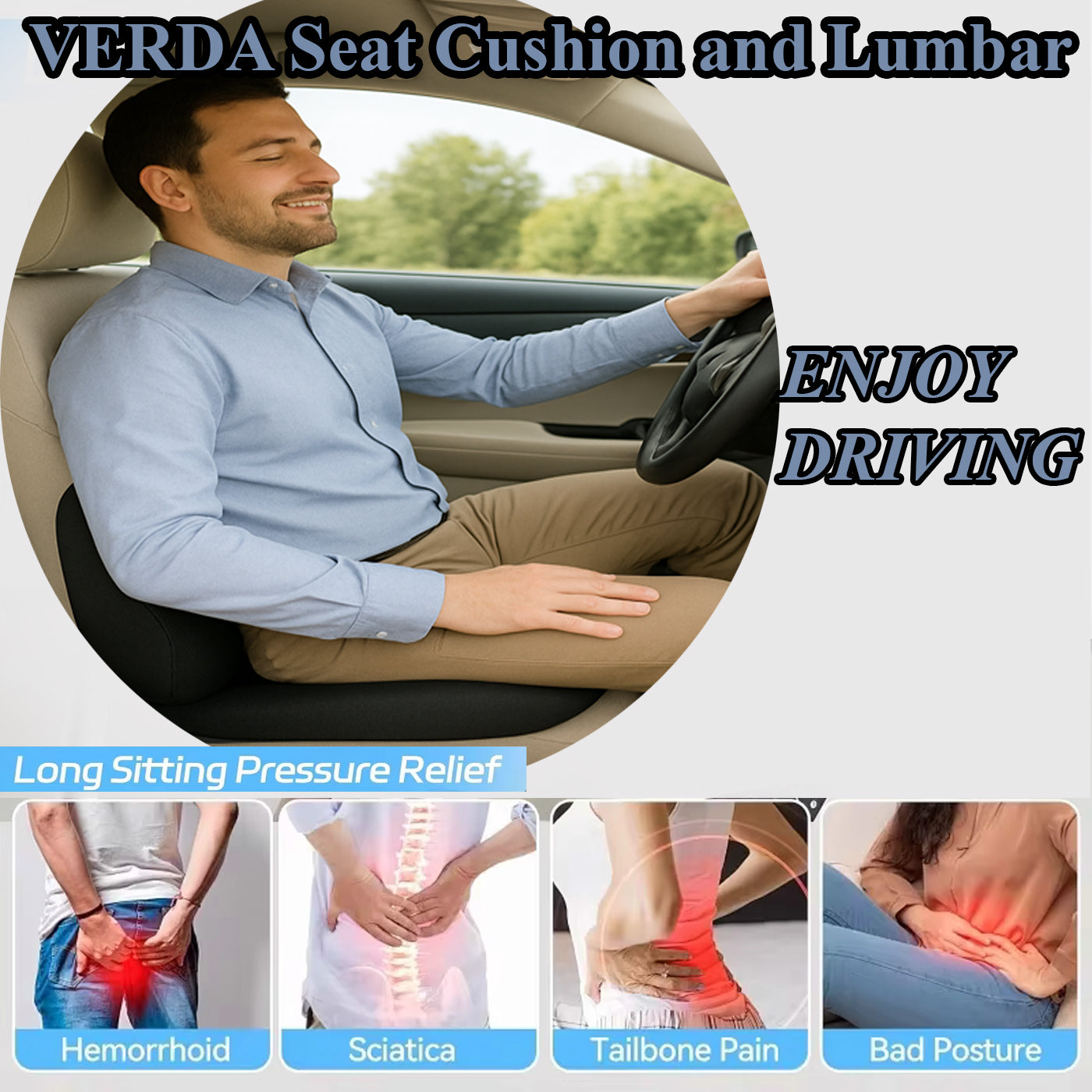 VERDA Seat Cushion and Lumbar Support