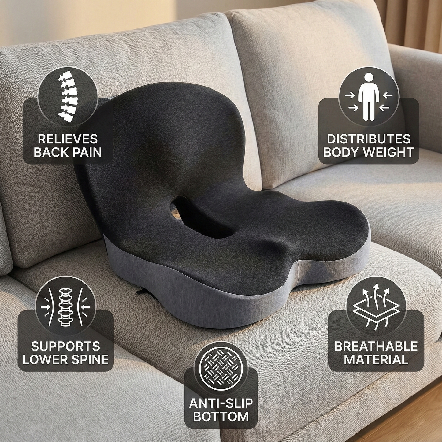 VERDA Seat Cushion and Lumbar Support
